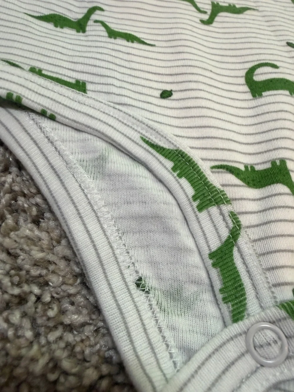 Carter's Baby Boy Dinosaur Bodysuit with Olive Green Shorts Set EUC Size 24 M
